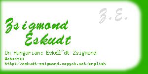 zsigmond eskudt business card